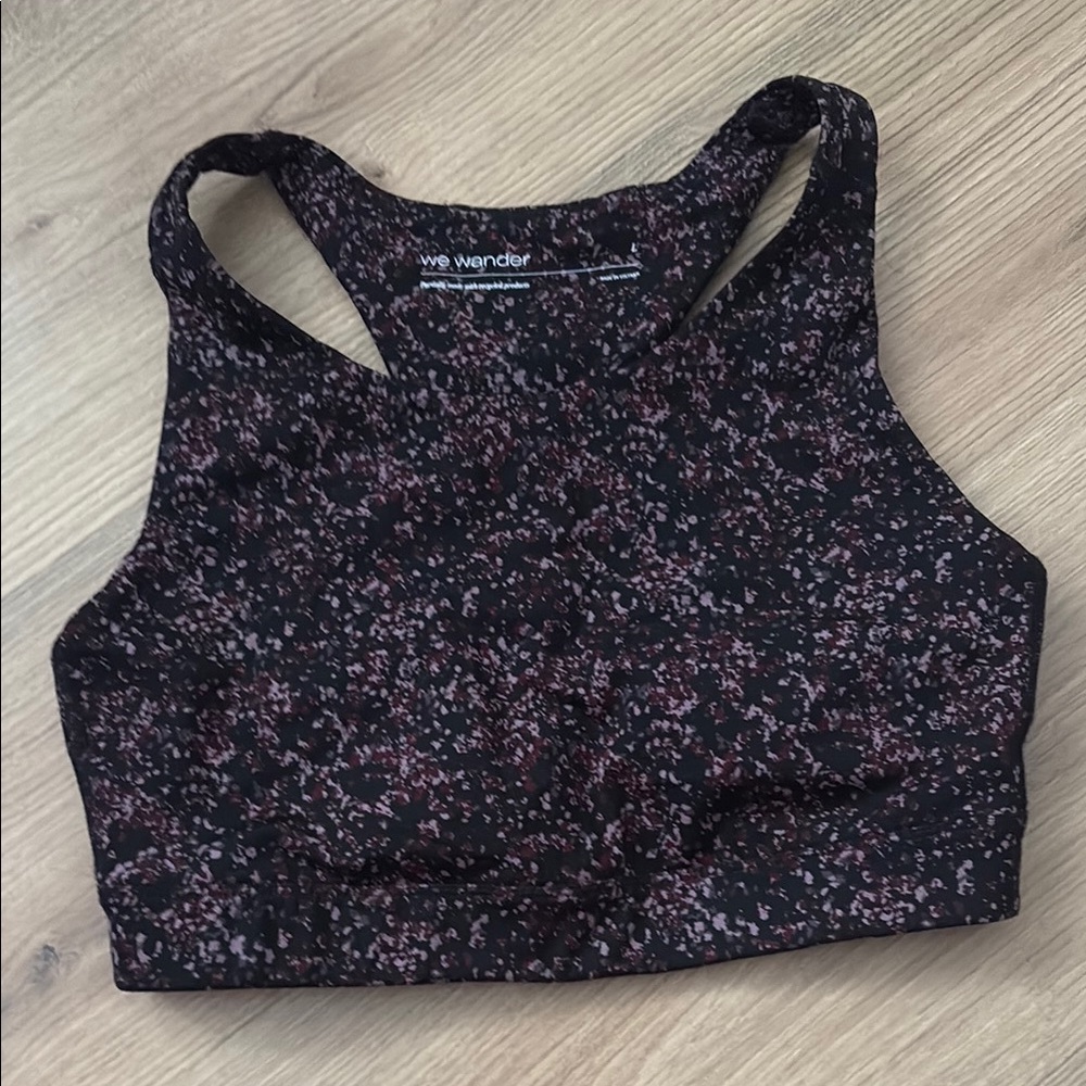 Black and pink Sports Bra size L